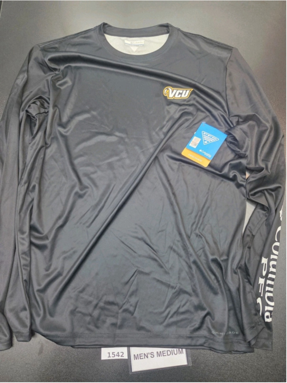 Columbia VCU Rams Men’s Medium Omni-Wick Long Sleeve Performance Shirt #1542
